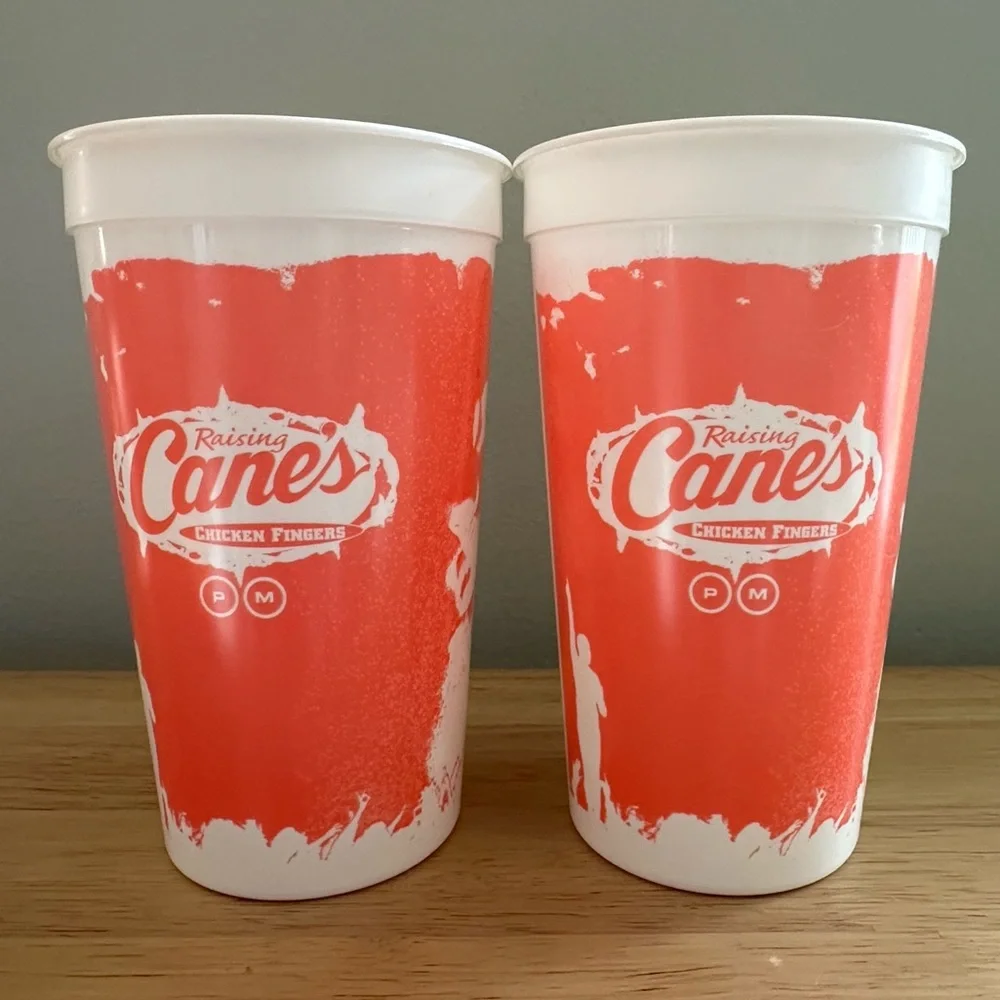 Lot of 2 2023‎ Raising Cane's Post Malone limited edition collector's 32 oz cups